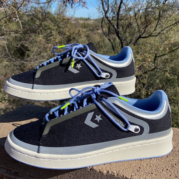 😎 New Reflective Converse Pro Leather OX Low Top Running Sneakers 😎 - Picture 6 of 16